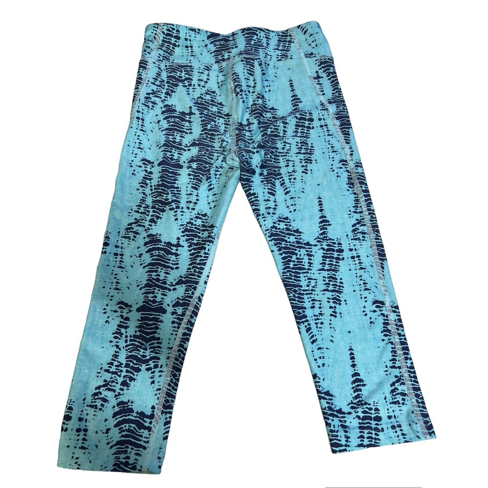 Under Armour cropped capri compression blue leggings S - Picture 2 of 3